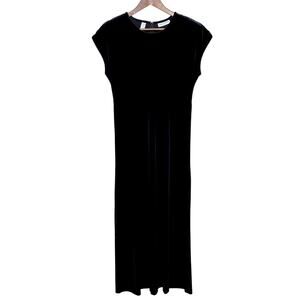 VTG AMANDA SMITH Velvet Maxi Dress Size 8 Whimsygoth Goth Indie 90s Understated